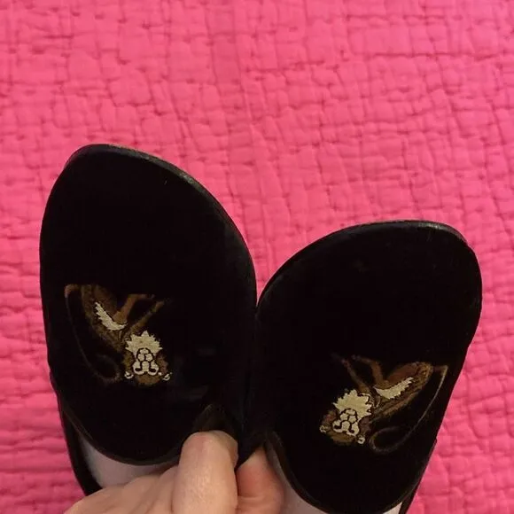 Zalo velvet loafers, size 7,5