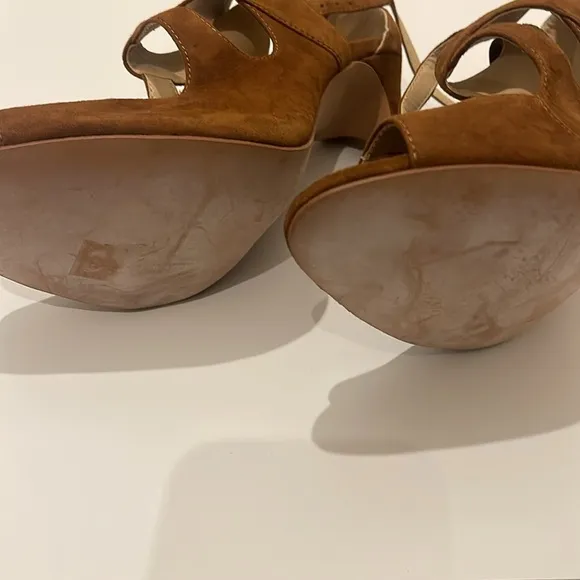 Zara Brown Suede Strappy Sandals NWT Sz EU41 US 10