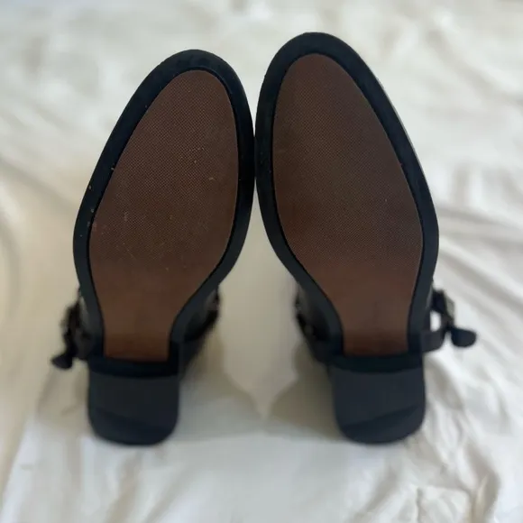 Zara Classic Buckle and Chain Riding Boots