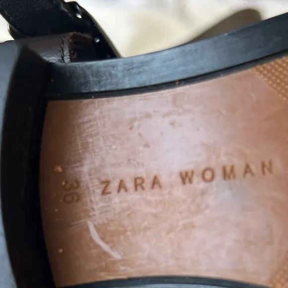 Zara Classic Buckle and Chain Riding Boots