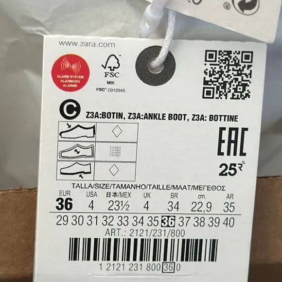 ZARA Kids | Black | FAUX PATENT LEATHER STRETCH ANKLE BOOTS
