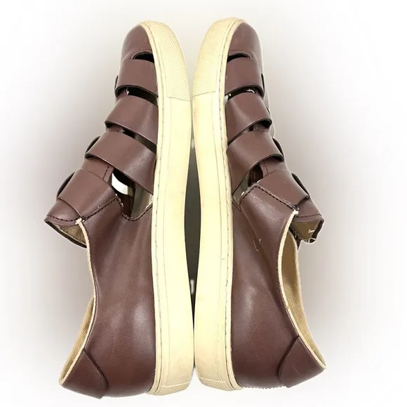 Zara Man Men's Brown Caged Sandals - Size 11