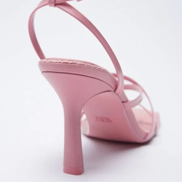 Zara Pink Strappy Women's Sandals