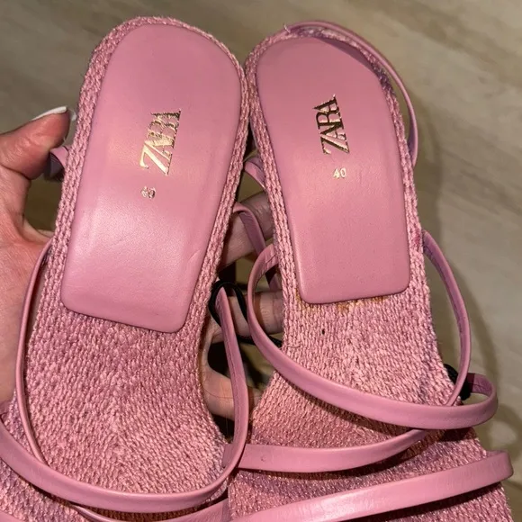 Zara Pink Strappy Women's Sandals
