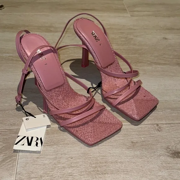Zara Pink Strappy Women's Sandals