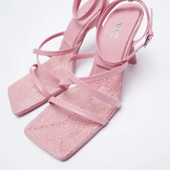 Zara Pink Strappy Women's Sandals
