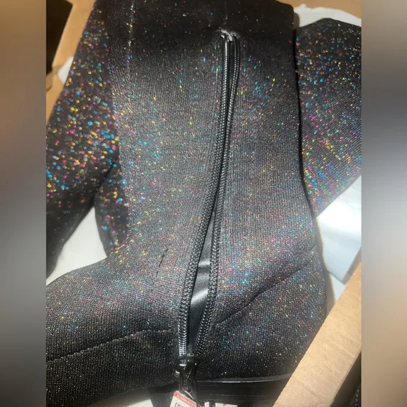 Zara Sparkly Over the Knee Stretch Long Boots - Size 38 - NWT