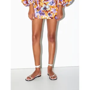 ZARA STRAPPY LEATHER FLAT SANDALS