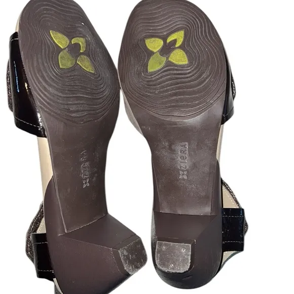 Ziera Stylish Women's Sandals in Tan Suede snd Brown Patent Leather Size 38